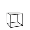 Аренда журнального стола Cube Сhess черного цвета с белой столешницей-2